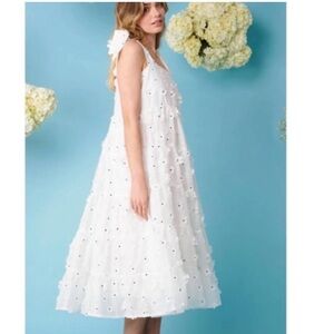 Sister Jane almond blossom appliqué midi dress size S